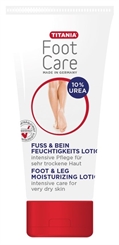 Titania Fuss und Bein Feuchtigkeitslotion, intensive Pflege für sehr trockene Haut, Fusspflege, 100 ml 