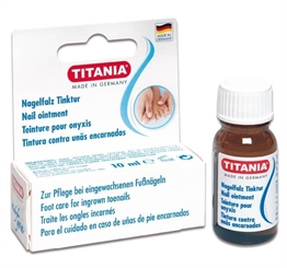 Titania Nagelfalz Tinktur, 10ml zur Verhinderung des Einwachsen der Fußnägel. 