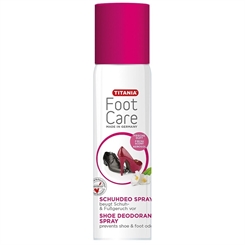 TITANIA Schuh Deospray, desinfizierend, bei Schuhgeruch, Schweißfüße, Schuhspray, 200 ml 