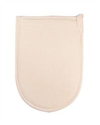 Luffa Massagepad Kosmetex für intensives Peeling und Massage, Hand Peelingpad, groß, Massagehandschuh 