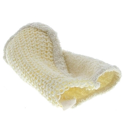 Sisal Kosmetex Massagehandschuh, Peelinghandschuh Waschhandschuh für Bad, Peeling und Massage 