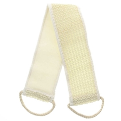 Sisal Massage Rückengurt für sanftes, intensives Peeling und Massage, Kosmetex Rückenreiber, 70cm 