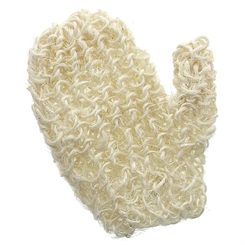 Sisal Massagehandschuh Kosmetex für intensives Peeling und Massage, Peelinghandschuh 