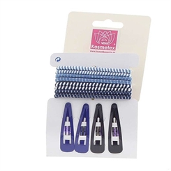 Haarschmuck Sets in maritimen Farben Haargummis, Haarklammern und Clipse 
