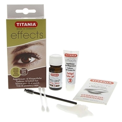 Titania Effects, Braun, Augenbrauenfarbe, Entwickler, Wimpernfarbe, Komplett Färbeset mit Zubehör 