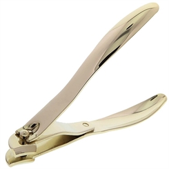 Nagelzange, klappbar, ergonomisch, vergoldet 