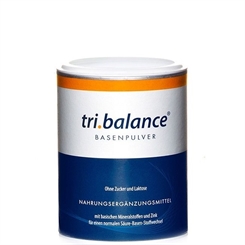 Tri.Balance Basenpulver für Basenfasten, Basensalz, Nahrungsergänzungsmittel, 220 g