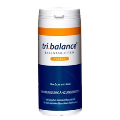 Tri.Balance Basentabletten für Basenfasten, zur Entsäuerung, Nahrungsergänzungsmittel, 110 Stück