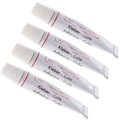 Wimpernwelle Kleber zum Fixieren der Wimpern, Wimpernkleber, Fixierer für Wimperndauerwelle, 2 g 4 Stück