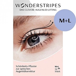 Wonderstripes Augenlid Pflaster, transparent Größe M-L
