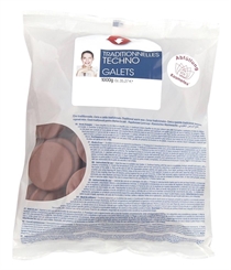 Kosmetex Premium Schokolade Wachs-Scheiben, Warmwachs-Taler, Schoko Wachstaler ohne Vliesstreifen, 1kg 