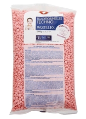 Kosmetex Premium Techno Wachs-Perlen Rosa für professionelles Waxing ohne Vliesstreife, 1000ml 