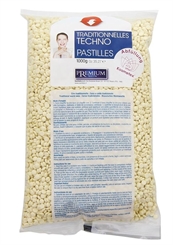 Kosmetex Premium Techno Wachs-Perlen Vanille für professionelles Waxing ohne Vliesstreife, 1000g 