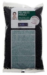 Premium Black WAX Pelables Primo, Kosmetex Schwarz Wachs-Perlen für Super flexibles Waxing ohne Vliesstreife, 800g 