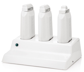 Kosmetex PROFESSIONAL Duo Trio 220 Wachspatronen-Erwärmer 3er Profi Erhitzer Kit Xanitalia, Trio Wachserhitzer, Erwärmer f. Wachs-Patronen 
