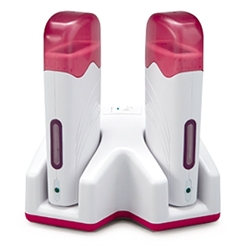 Kosmetex PROFESSIONAL Executive Duo Wachswärmer Combi 2er Wachspatronen Erwärmer - 2er Wachspatronen - Erhitzer für 100ml, Duo Wachserhitzer f. Patronen, Xanitalia 