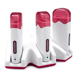 Kosmetex PROFESSIONAL Executive Trio Wachswärmer Combi 3er Wachspatronen Erwärmer - 3er Wachspatronen - Erhitzer für 100ml, Trio Wachserhitzer f. Patronen, Xanitalia 
