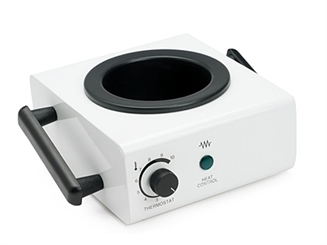 Kosmetex PROFESSIONAL Quadrato 400 Metall Wachserwärmer für 400ml Dosen, Erhitzer für Wachsperlen, Wachs-Wärmer für Wachsdosen, Xanitalia 