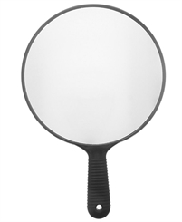 Handspiegel Salon Friseur-Spiegel Ø 20 cm, Schwarz Hand-Spiegel Kosmetex, 1:1 