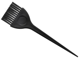 Kosmetex Haarfärbepinsel mit Griffmulde schwarz, 21 cm, breiter 5.5 cm Pinsel für die Haarfarbe 