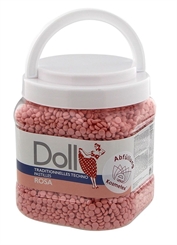 Techno Wachs-Perlen Doll Rosa Dose m. Deckel f. professionelles Waxing ohne Vliesstreife, 1000g 
