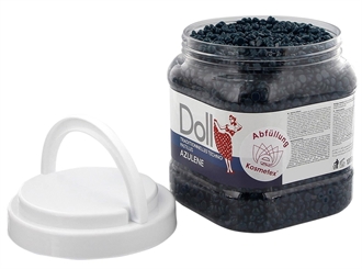 Azulen Techno Wachs-Perlen Doll Dose m. Deckel f. professionelles Waxing ohne Vliesstreife, 1000g 