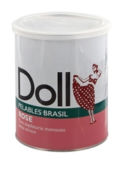Rosa Doll Wachs, Pelables Primo Wachsdose für flexibles Waxing ohne Vliesstreife, 800g 