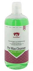 Kosmetex Pre Wax Aloe Vera, Hautreiniger Waxing und Sugaring reduziert das Schmerzempfinden beim Wachsen, Cleanser 500ml 