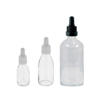Produktbild von Braunglasflasche Mit Pipette, Leere Braune Kosmetex Glasflasche Pipettenflasche Mit Kompletter Pipettenmontur 10 Ml