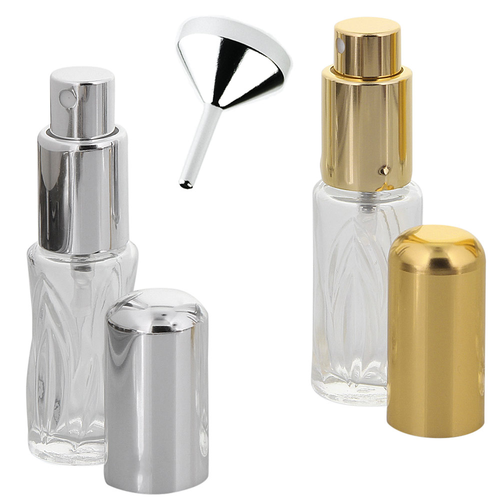 Kosmetex 3x Glas-Flakon 100 Ml Mit Zerstäuber – Parfümflasche Aus Klarglas, Ideal Für Düfte & Pflegeprodukte